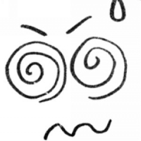 粗线条组成的表情笑脸图片头像