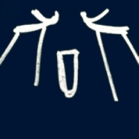 粗线条组成的表情笑脸图片头像