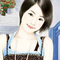 好看的女生照片仿手绘头像图片