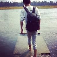 微信头像男生背影坐着