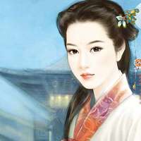 好看的女生照片仿手绘头像图片