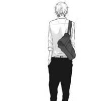 微信头像男生背影坐着