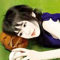 好看的女生照片仿手绘头像图片