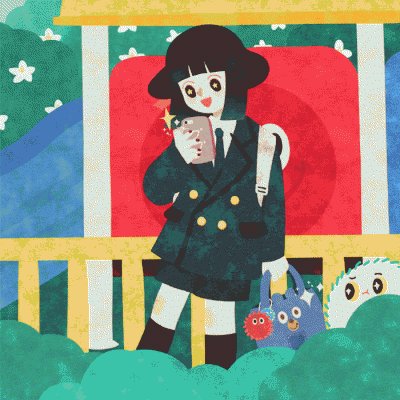 卡通手绘女生个性头像 好看的可爱手绘女头