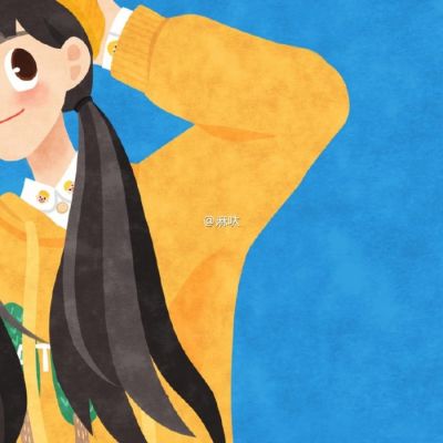 卡通手绘女生个性头像 好看的可爱手绘女头