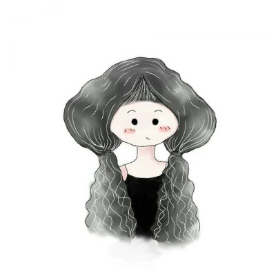 手绘女生卡通头像可爱