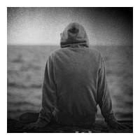 微信头像男生背影坐着