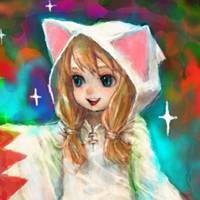 手描绘画女生头像 城市在下雨而我在想你