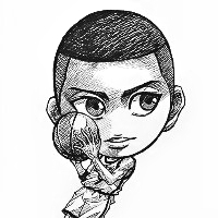 手绘灌篮高手漫画头像