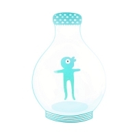 创意瓶子头像_装着各种可爱萌物的瓶子