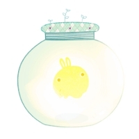 创意瓶子头像_装着各种可爱萌物的瓶子