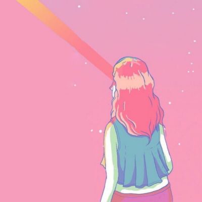 手绘情侣头像一对两张 微风吹起我好爱你