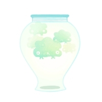 创意瓶子头像_装着各种可爱萌物的瓶子