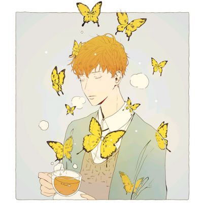 手绘情侣头像一对两张 微风吹起我好爱你