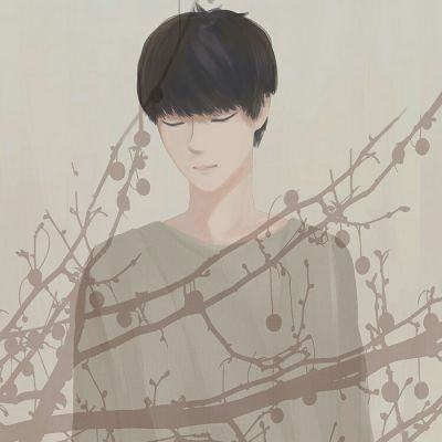 手绘情侣头像一对两张 微风吹起我好爱你