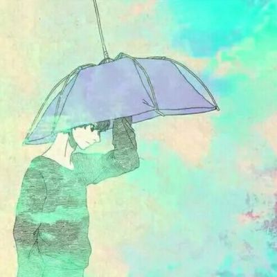 手绘情侣头像一对两张 微风吹起我好爱你