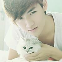 男生头像抱着宠物