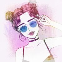 微信头像女生卡通手绘,好看的手绘动漫女生微信头像图片