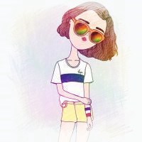 微信头像女生卡通手绘,好看的手绘动漫女生微信头像图片