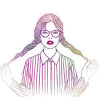 微信头像女生卡通手绘,好看的手绘动漫女生微信头像图片