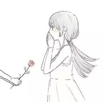 一男一女分开的动漫情侣头像图片