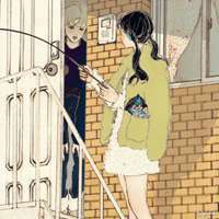 唯美漫画情侣头像 怦然心动的爱情