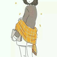 一男一女分开的动漫情侣头像图片