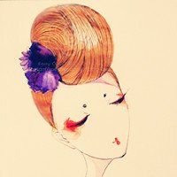 女生头像复古 高姿态复古冷艳女生