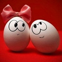 创意萌鸡蛋情侣头像图片 温馨浪漫的鸡蛋情侣头像