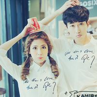 时尚男女情侣头像 贴着你的温暖