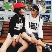 时尚男女情侣头像 贴着你的温暖