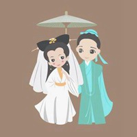 高清许仙白娘子卡通情侣头像