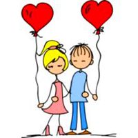 好看拿着气球的情侣头像图片