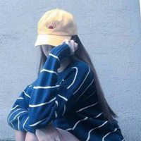 女生蓝色头像小清新 蓝色控