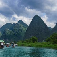 桂林山青水秀洞奇石美