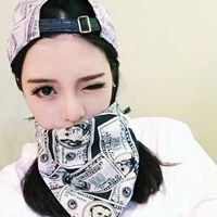 蒙面戴帽子萌女生头像