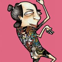 重口味一男一女卡通情侣图片头像