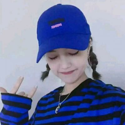 女生蓝色头像小清新 蓝色控