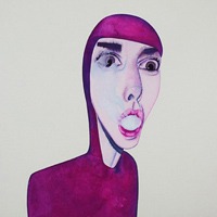 重口味一男一女卡通情侣图片头像