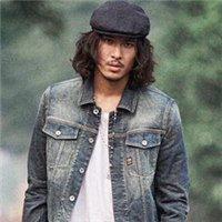 穿牛仔衣有颓废感的沧桑男人头像图片