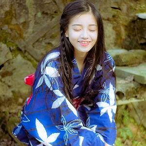 女生蓝色头像小清新 蓝色控