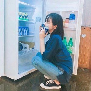 女生蓝色头像小清新 蓝色控