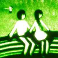 创意浪漫的沙画情侣头像图片