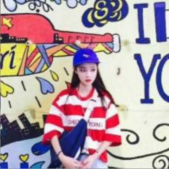 女生蓝色头像小清新 蓝色控