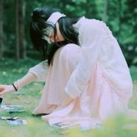 蒙眼女头像 蒙上眼锁上心