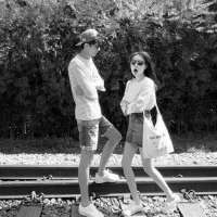 回忆中的黑白双人情侣头像