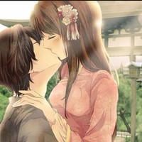 亲吻微信卡通头像