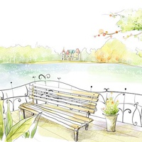 风景画动漫头像 简美小清新风格