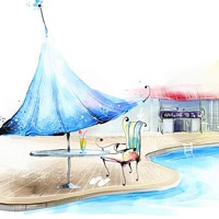 风景画动漫头像 简美小清新风格