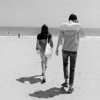 回忆中的黑白双人情侣头像